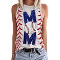thumbnail image 2 of LSLJS Women Femmes Col Rond Tank Tops Impression Florale Tank Fit Col Rond Sans Manches Bloc Tunique Tee Tops, 2 of 5