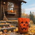 thumbnail image 4 of BKER Feuilles d'Halloween Réutilisables Thème Citrouille Feuilles Sans Effort 272L Support de Feuilles d'Halloween Extérieur Conteneur à Déchets avec Poignée pour Jardin Jeu Cour Arrière, 4 of 6