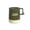 Green, variant on Portable Camping Cup, Outdoor Coffee Mug with Hollowed-Out Handle and Hanging Hole, Lightweight Reusable Water Cup for Camping, Hiking, Picnics and Home Use