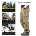 thumbnail image 3 of OmicGot Pantalon Décontracté pour Homme à Multiples Poches Pantalon en Coton Homme Grande Taille Pantalon Cargo Homme Plein Air Randonnée Randonnée Joggers Pantalon Cargo 29-44, 3 of 6