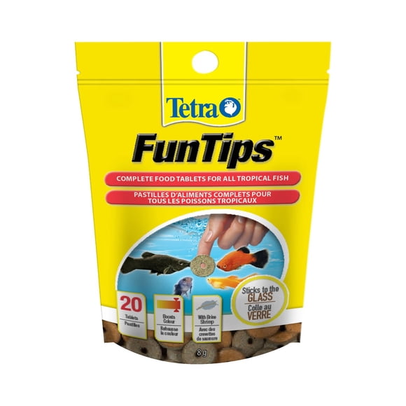 Nourriture FunTips de Tetra nourriture complète en pastilles pour tous les poissons tropicaux