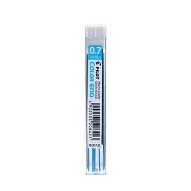 Pilot Color Eno Mechanical Pencil Lead - 0.7mm - 6 leads per tube, turquoise
