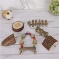 thumbnail image 1 of Wood Hamster Toy, Small Pet Toy, Swing Biting String Jumping Platform For Mice Reptiles Hamsters Chinchillas, 1 of 8
