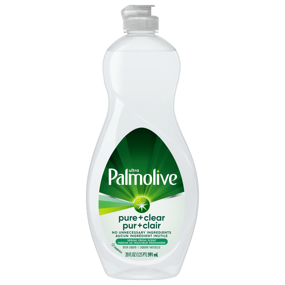Liquide vaisselle Palmolive Ultra Pure + Clear, parfum frais printanier, 591 ml