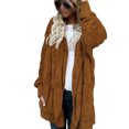 thumbnail image 1 of Innerwin Manteau à Capuche pour Femmes, Veste d'Hiver Chaude à Manches Longues, Marron m, 1 of 6
