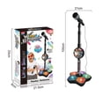 thumbnail image 2 of Black Stand Up Microphone For Kids Karaoke Toy Adjustable Stand Lights Musical Singing Activity Children Party Entertainment Portable Educational Fun, 2 of 6