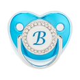 thumbnail image 1 of XZNGL Pacifier Clips Baby Girl Baby Pacifier 26 Letter Name Initials Clip Silicone Baby Pacifier Golden Shiny Newborn Pacifier Silicone Pacifier Clip, 1 of 3
