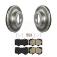 thumbnail image 1 of Transit Auto Front Coated Disc Brake Rotors and Ceramic Pads Kit for Car Toyota Tacoma 4Runner FJ Cruiser KGA-100971, 1 of 11