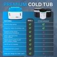 thumbnail image 2 of Solstice Plunge 100 Gallon Inflatable Insulated Ice Bath Tub, White, 2 of 9