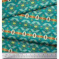 thumbnail image 3 of Soimoi Poly Georgette Fabric Geometric Southwestern Printed Craft Fabric by the Yard 52 Inch Wide, 3 of 3