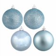 thumbnail image 2 of Vickerman N592002DA Boule Percée Finition Bleue 4 Ornement, 8 Po. - 4 par Sac, 2 of 2