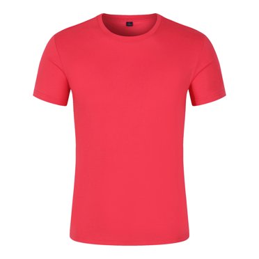 T-shirt d'Été pour Homme à Col Rond en Coton Mercerisé à Manches Courtes