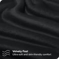 thumbnail image 2 of Bare Home Microplush Fleece Sheet Set - Ultra Soft - Deep Pocket - Full, Black, 2 of 7