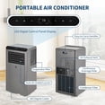 thumbnail image 4 of Ourlova 8,000 BTU Portable Air Conditioner Cools Rooms Up to 350 Sq.Ft, 3-In-1 Functionality, Quiet Operation, Remote Control,24H Timer, 4 of 4