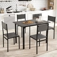 thumbnail image 4 of Costway 5 PCS Dining Table Set Industrial Style Kitchen Table & Chairs for 4 Gray, 4 of 10