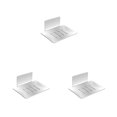 thumbnail image 3 of Maytalsory Support de Toilette Porte-Savon Support de Bain Sans Perçage Accessoires Ménagers Blanc Mat Ensemble de 3, 3 of 6