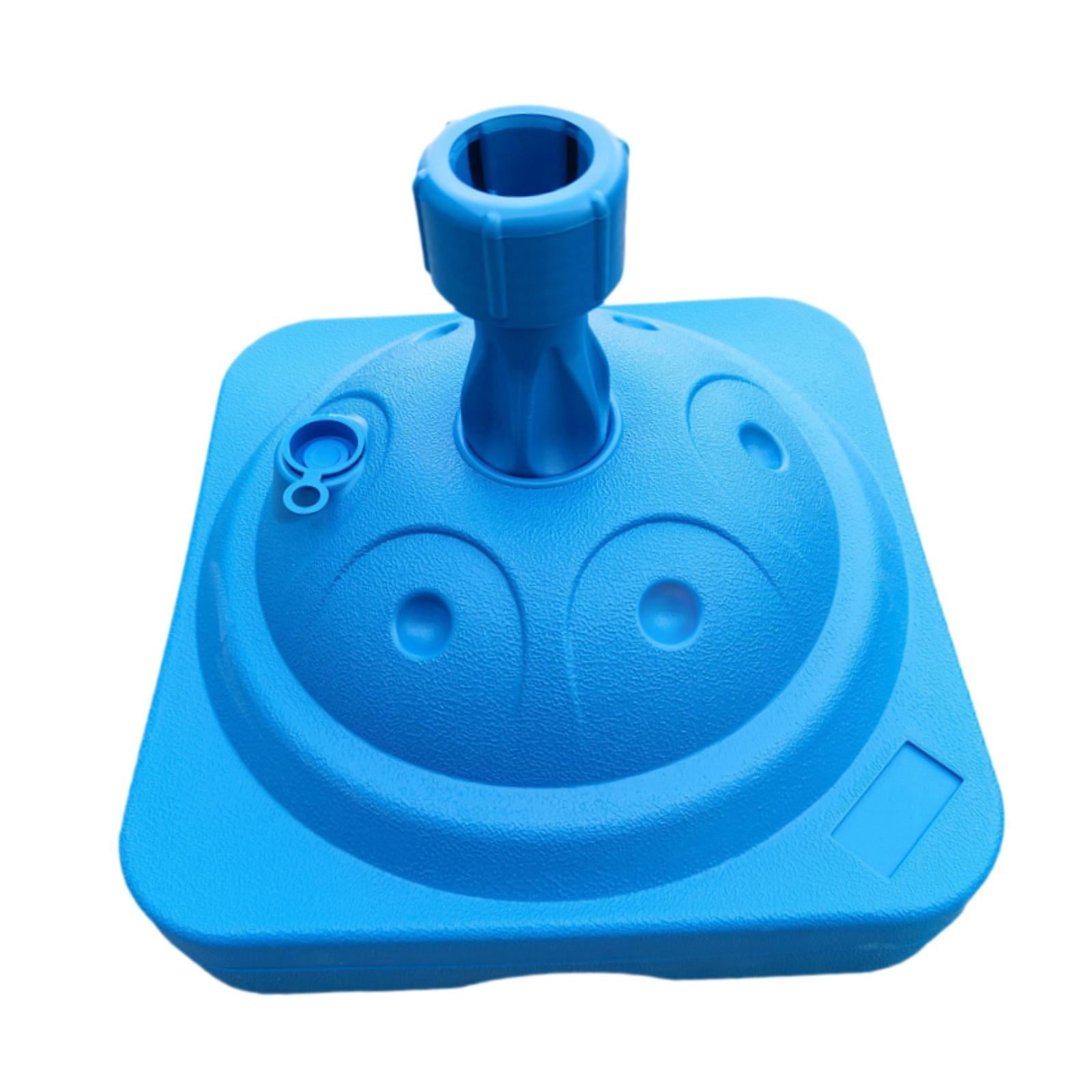koolsoo Parasol Stand Sturdy Parasol Attachment Umbrella Base for Patio Lawn Outdoor Blue
