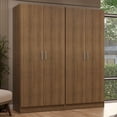 thumbnail image 2 of Madesa Armoire de Rangement à 4 Portes avec Grand Espace de Tablettes 63"L Armoire Utilitaire Placard Unité d'Organisation pour l'Entrée et la Chambre - Rustique, 2 of 10