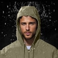 thumbnail image 4 of SHTXOZHI Manteau de Pluie pour Homme Imperméable Coupe-Vent Pliable à Capuche Imperméable pour Plein Air Randonnée Voyage, 4 of 6