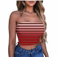thumbnail image 2 of Tube Tops, Womens Printed Strapless Yoga Exercise Chest Wrap Pullover, 2 of 4