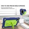 thumbnail image 3 of Mignova Kids Case for Moxee Tablet 2,Shockproof Kids Friendly Rugged Cover with Shoulder Strap & Kickstand Case for Moxee 8 inch Tablet 2 (Model:MT-T8B22) 2022 Released (Navy/Green), 3 of 8