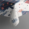 thumbnail image 3 of Rectangle Table Cover Xmas Snowflake Winter Holiday New Year Tablecloth,Pattern Foldable Table Covers for Picnic Party Halloween Fall Thanksgiving Christmas, 3 of 5