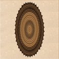 thumbnail image 1 of Ahgly Tapis d'Intérieur Lavable en Machine Carré Transitionnel Blond Doré Or, 4 Pieds Carré, 1 of 7