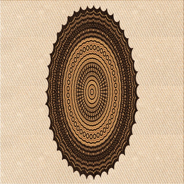 Ahgly Tapis d'Intérieur Lavable en Machine Carré Transitionnel Blond Doré Or, 4 Pieds Carré