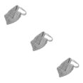 thumbnail image 3 of kurtrusly Fashionable And Functional Straw Beach Bag For Any Occasion Space-saving Blended Straw Handbag LightGray 3Set, 3 of 6