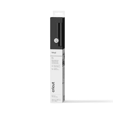 Vinyle – amovible (1,2 m/4 pi), Noir