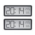 thumbnail image 2 of EastVita Digital Alarm Clock LCD Display Multifunctional Temperature Humidity Alarm Clock Ultra Thin Electronic Clock, 2 of 8