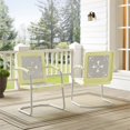 thumbnail image 2 of Crosley Chaise de Patio en Métal Azalée en Jaune et Blanc (Lot de 2), 2 of 10