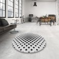 thumbnail image 4 of Ahgly Company Tapis d'Intérieur Lavables en Machine, Carrés Transitionnels, Gris Platine, 4' Carré, 4 of 7