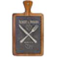 thumbnail image 3 of Personalized Natural Slate Cutting Board, 10 Diffrerent Designs, Custom text Board, Wedding Gifts for the Couple, Housewarming Gift & Kitchen Sign, Mothers Day (Acacia Wood - 01, Design 06), 3 of 12