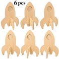 thumbnail image 2 of 6PCS Picture Frame Wooden DIY Rocket Shape Unfinished Craft Frame Photo Frame, 2 of 10