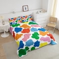 thumbnail image 2 of YST Colorful Cow Print Comforter 3pcs Rainbow Cow Bedding Cute Farm Animal Themed Decor Bedding Sets & Collections Multicolor Geometric Design Down Comforter Full Western Cowboys Bedroom Set, 2 of 6