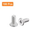thumbnail image 3 of Unique Bargains M3x0.5x8mm Lot de 100 Vis Plates Rondes en Métal pour Machine à Entraînement Phillips, 3 of 5