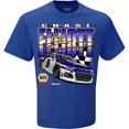 thumbnail image 1 of Chase Elliott 2020 Napa NASCAR Ligne d'Arrivée T-Shirt Bleu, 1 of 3