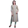 thumbnail image 1 of Bimba Kurtis Droit Imprimé pour Femmes Robe Tunique d'Été Manches 3/4, 1 of 6