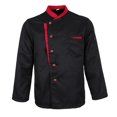 thumbnail image 1 of fastboy Veste de Chef à Manches Longues, Uniforme de Cuisine pour Hôtel, Noir 3TG, 1 of 6