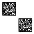 thumbnail image 2 of ZheElen 4piece Lightweight Hanging Divider Screens For Versatile Space Foldable Black Butterflies 2Set, 2 of 6