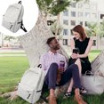 thumbnail image 5 of Meitianfacai Large Capacity Backpack for Student ,Business Anti Theft Slim Sturdy Laptops Backpack, Water Resistant College School Computer Bag Gift for Men & Women Fits 16 in Notebook, White, 5 of 5