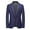 Marine, variante sur cllios Veston et Manteau Sport pour Homme un Bouton Coupe Ajustée Veste Blazer Grande Taille Col Châle Manches Longues Manteau Sport Veston de Complet Tenue d'Affaires Décontractée Bleu TTTTG
