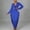 Blue, variant on Gspmoly Summer Dresses, Women'S Sexy Solid Long Sleeve Lace-Up Fringe Dress Two Piece Vacation Dresses for Women Clearance