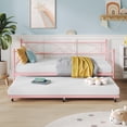 thumbnail image 1 of AKDSteel Metal Twin Daybed, Sofa Bed Frame with Steel Slat Support, Multifunctional Day Bed for Living Room, 1 of 8