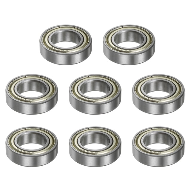 Unique Bargains 6800ZZ Roulements à Billes 10mmx19mmx5mm Acier Chromé ABEC3 à Double Écran Lot de 8