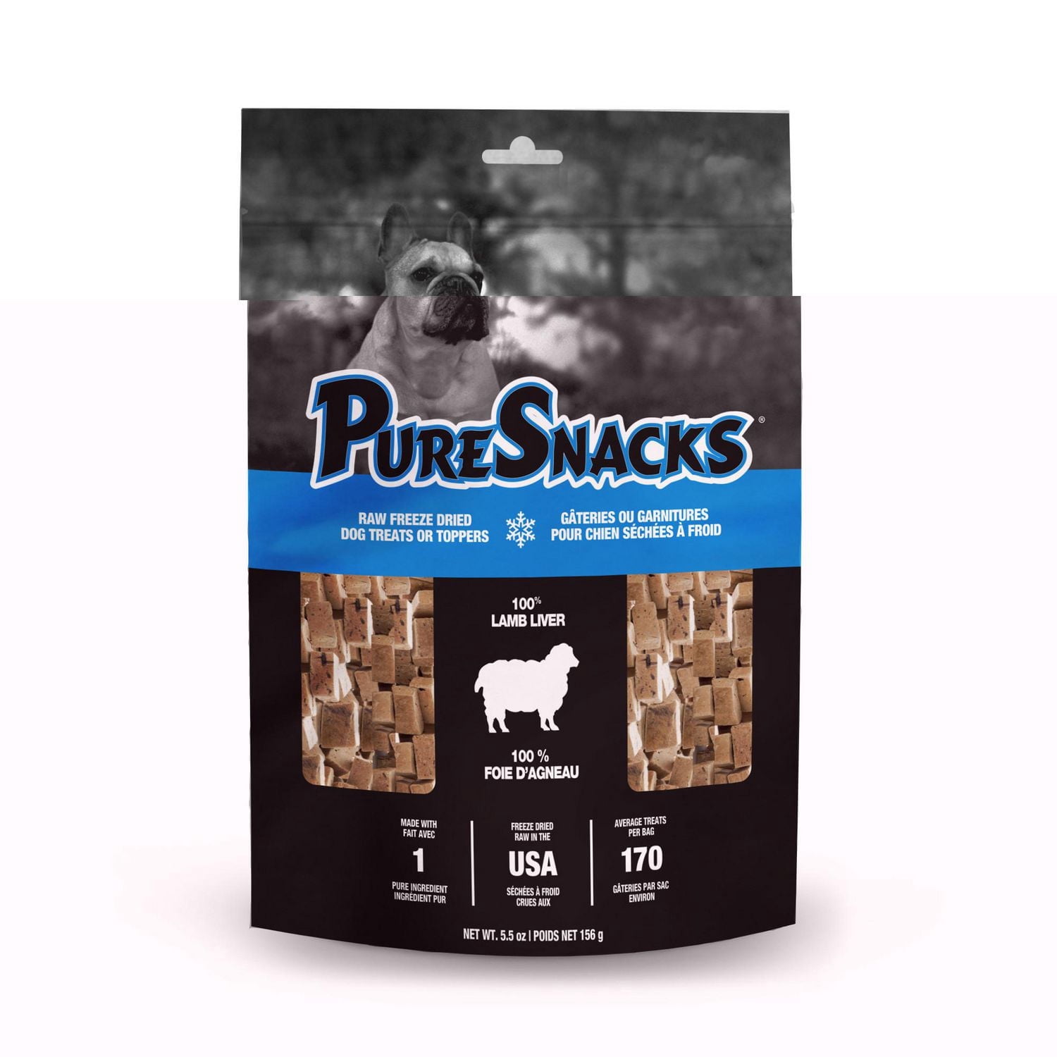 PureSnacks Freeze Dried Lamb Liver Dog Treats