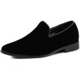 thumbnail image 2 of Enzo Romeo Chaussures Habillées en Velours pour Homme, Mode Formelle, Smoking, Mocassins à Enfiler, SKO03 (13, Noir, Numeric_13), 2 of 4