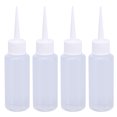 thumbnail image 1 of 4PCS 50ML Plastic Squeeze Bottles Dispenser For Liquid Glue Construction(White), 1 of 6