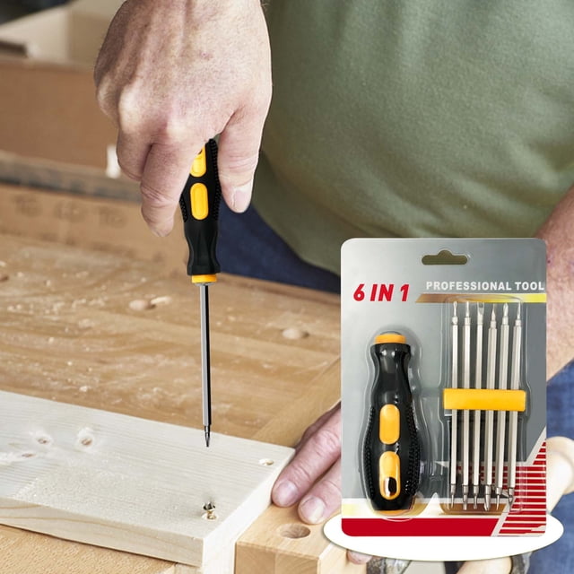Precision Screwdriver Set,Small Screwdriver Set,6-In-1 Yu-Shaped Shaped Multi-Function Household Disassembly Screwdriver 12-In-1 Screwdriver Set,Magnetic Screwdriver Set,Insulated Screwdriver Set